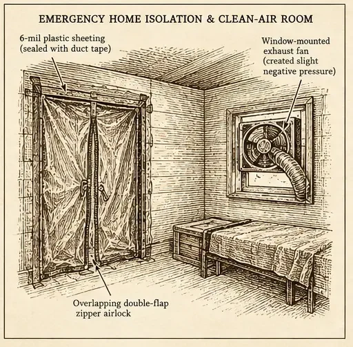 Field Manual diagram: Clean-Air Isolation Room